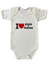 Load image into Gallery viewer, Բոդի մանկական I❤️papa&amp;mama

